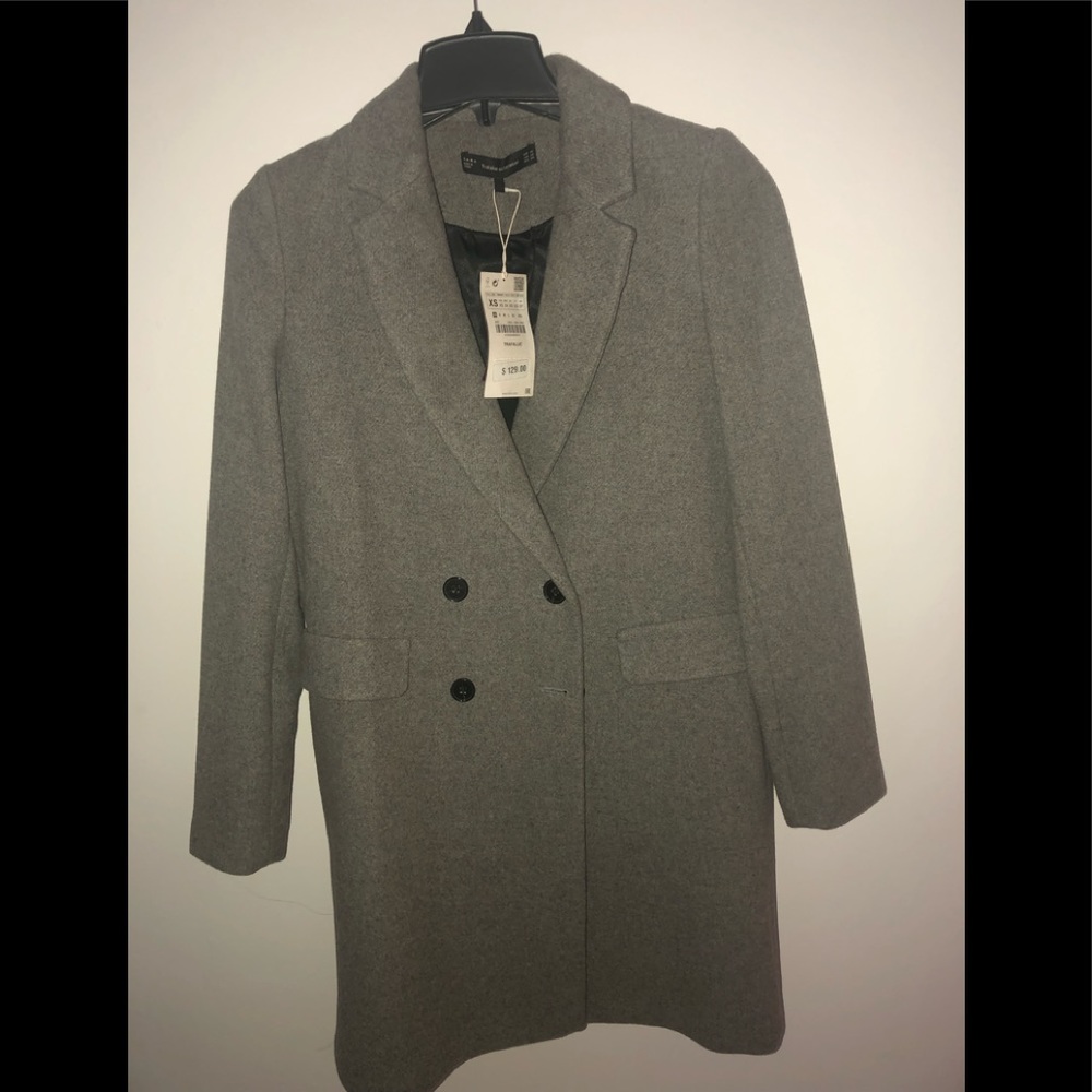 NEW grey Zara coat